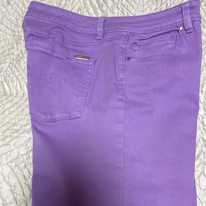 White House Black Market, jeans, purple/lavender.   Size10 R